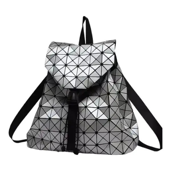 zenskaia-sumka-riukzak-geometriceskii-bb-isey-miake-seryi